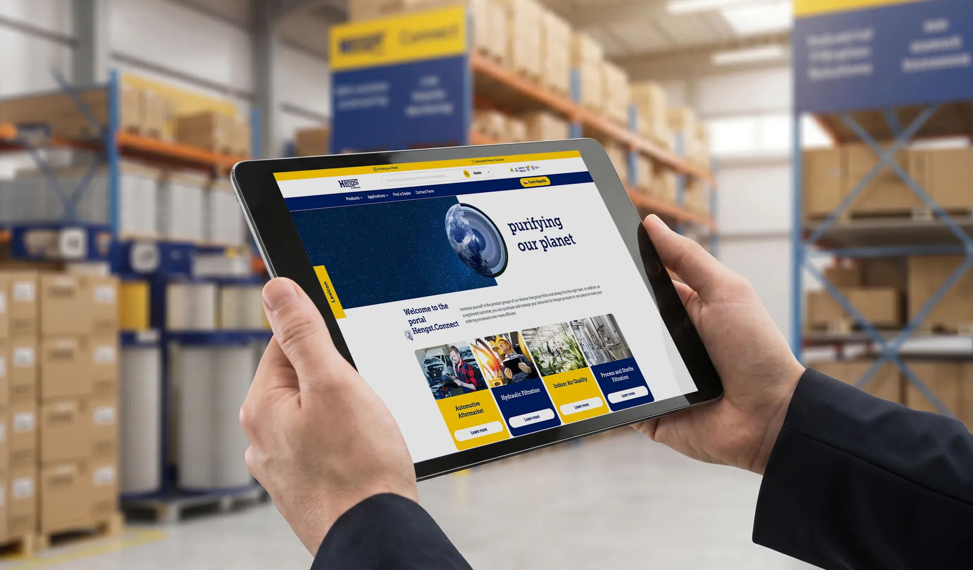 Start des Webshops „Hengst Connect“